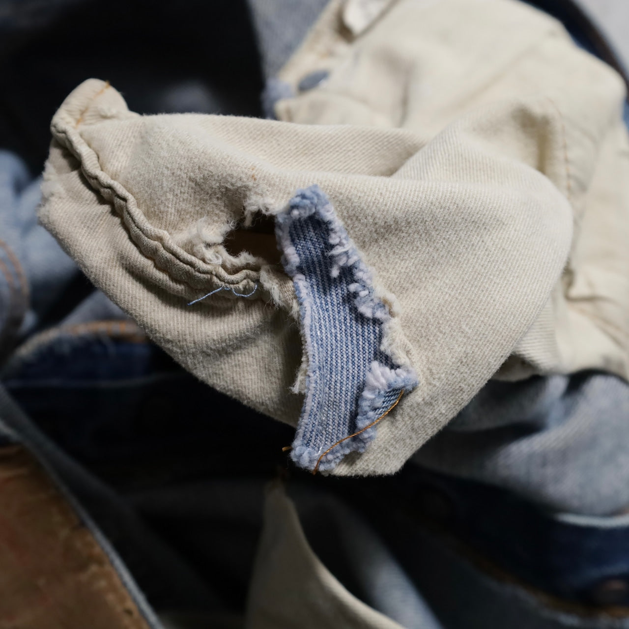 LEVI’S 501 66SS DENIM PANTS (W38L30/GOOD DAMAGE&REPAIR)