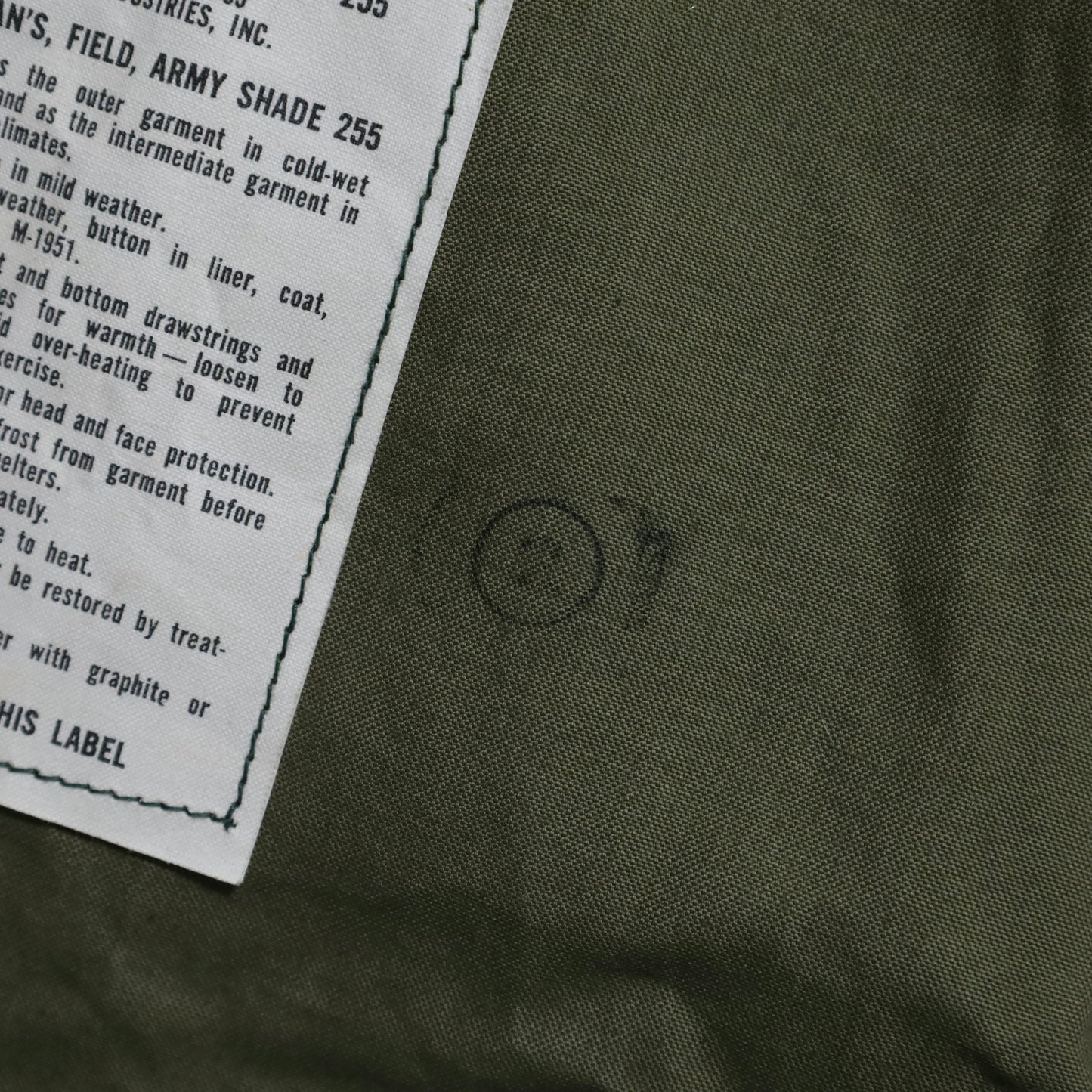 DEAD STOCK U.S.ARMY AGGRESSOR M-51 TYPE FIELD JACKET (LARGE-LONG)