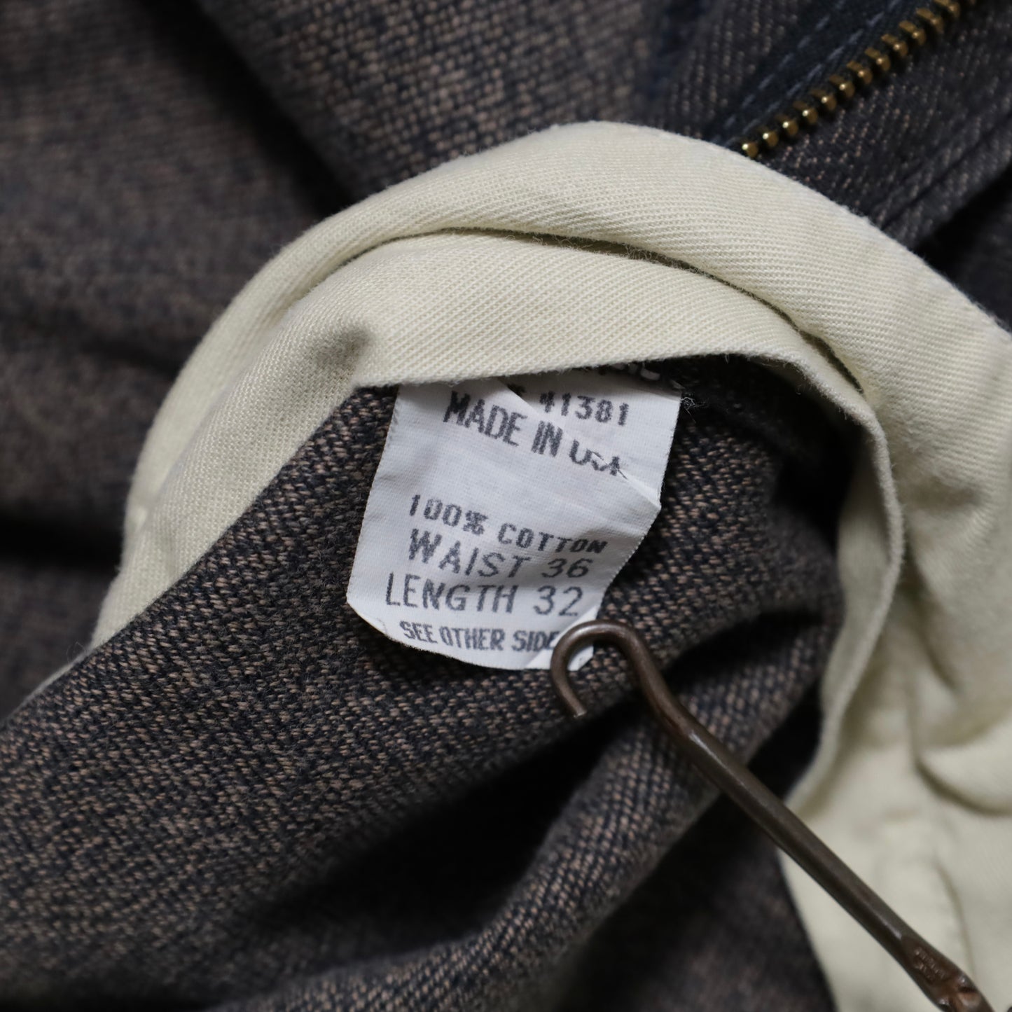 DEAD STOCK POLO BY RALPH LAUREN BLACK COVERT TROUSERS (W38/L32)
