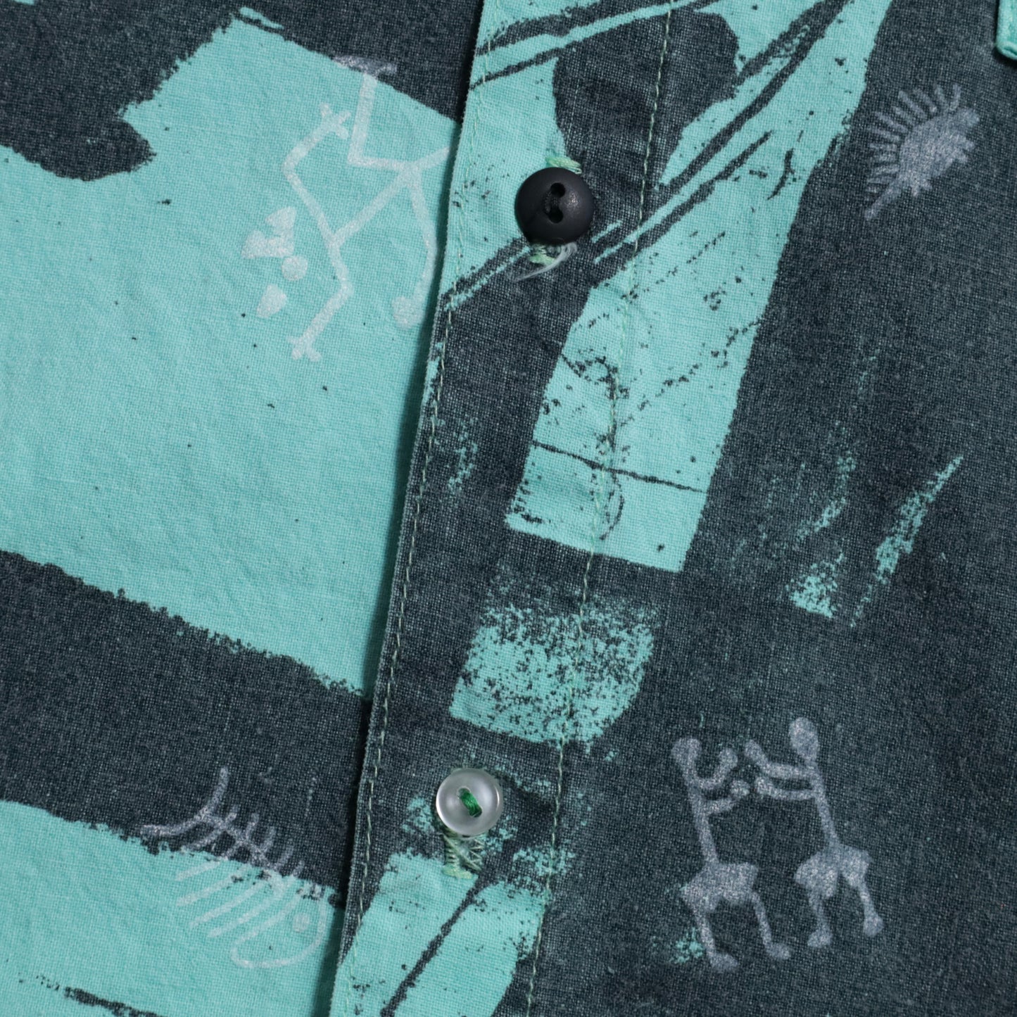 JIMMY'S ALL-OVER PATTERN S/S SHIRT (SMALL/GOOD CONDITION)