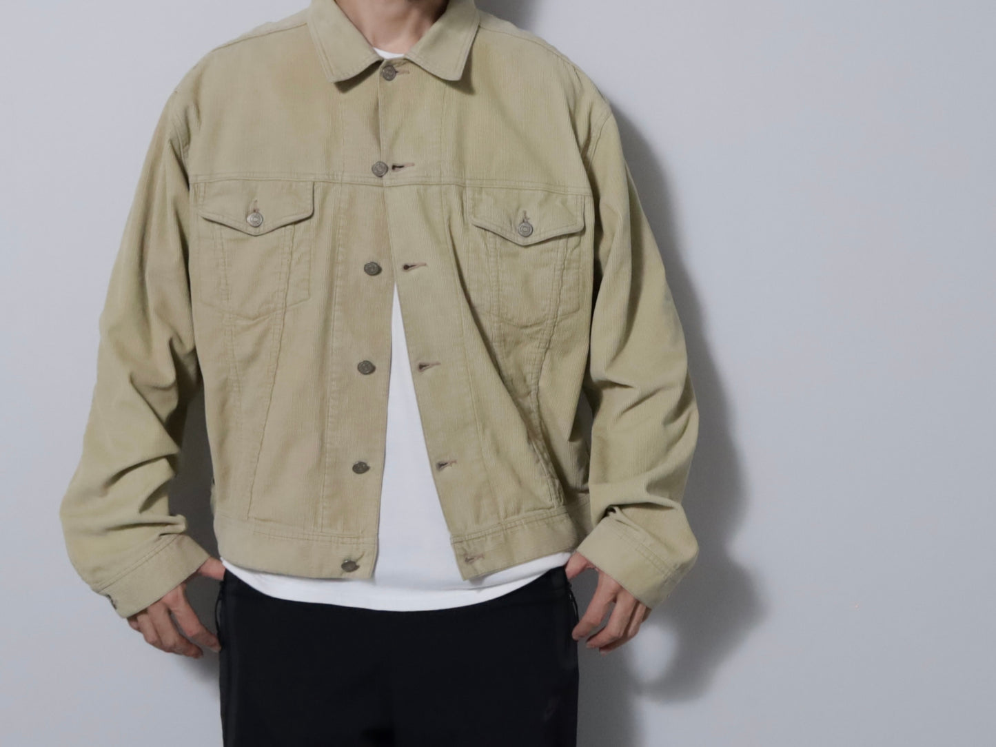 POLO BY RALPH LAUREN CORDUROY TRUCKER JACKET (XLARGE/GOOD USED CONDITION)