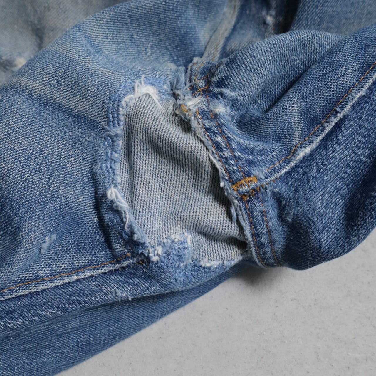 LEVI’S 501 66SS DENIM PANTS (W38L30/GOOD DAMAGE&REPAIR)