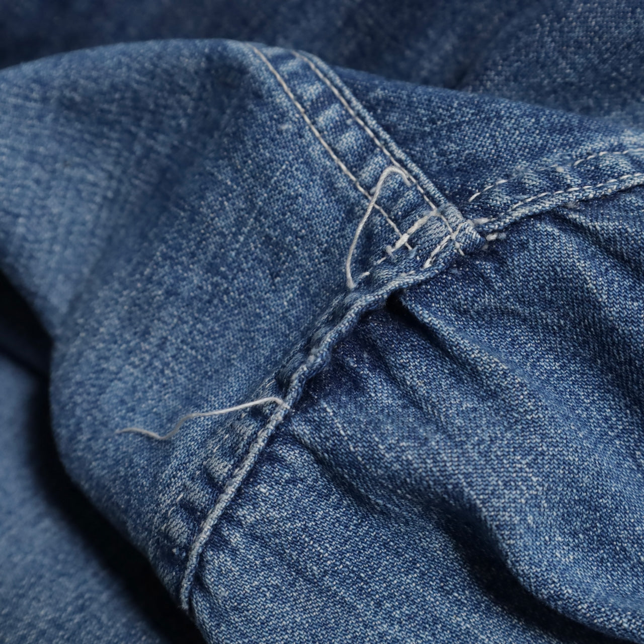 WW2 STANDARD OVERALL DENIM COVERALL (BIG SIZE/4-POCKET/GOOD USED CONDITION)