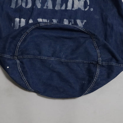 AROUNDWWII U.S.MILITARY DENIM BARRACK BAG WITH STENCIL (GOOD CONDITION)