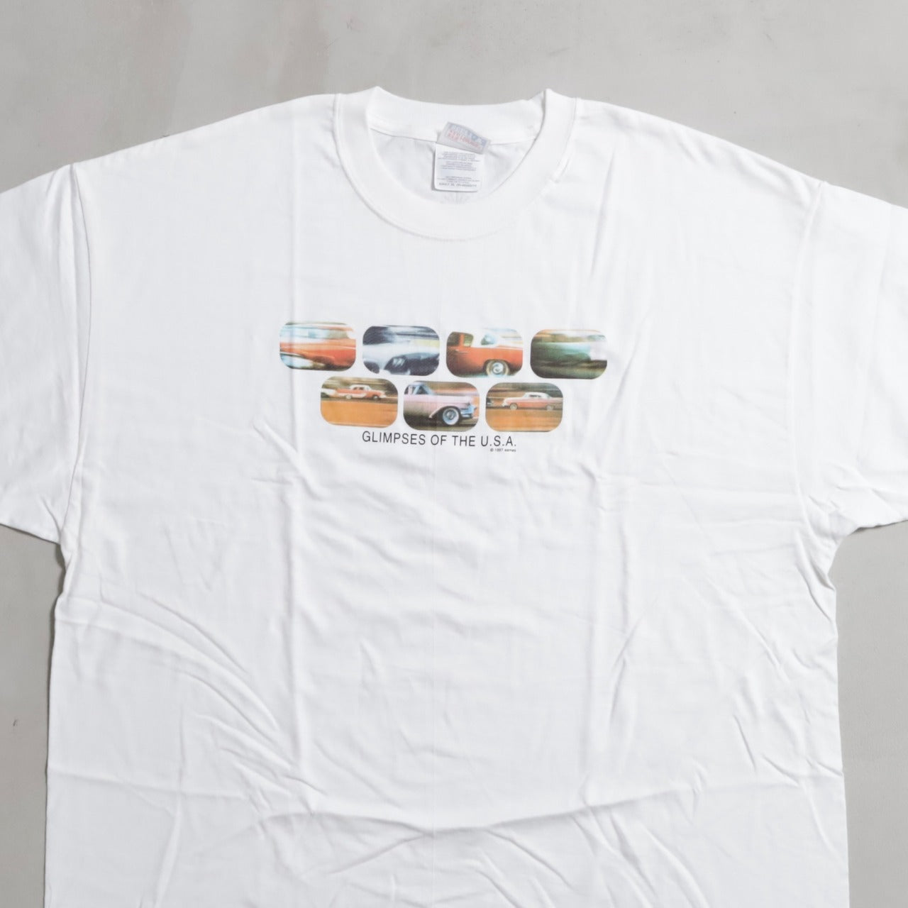 DEAD STOCK EAMES OFFICE "GLIMPSES OF THE U.S.A." T-SHIRT (XLARGE)