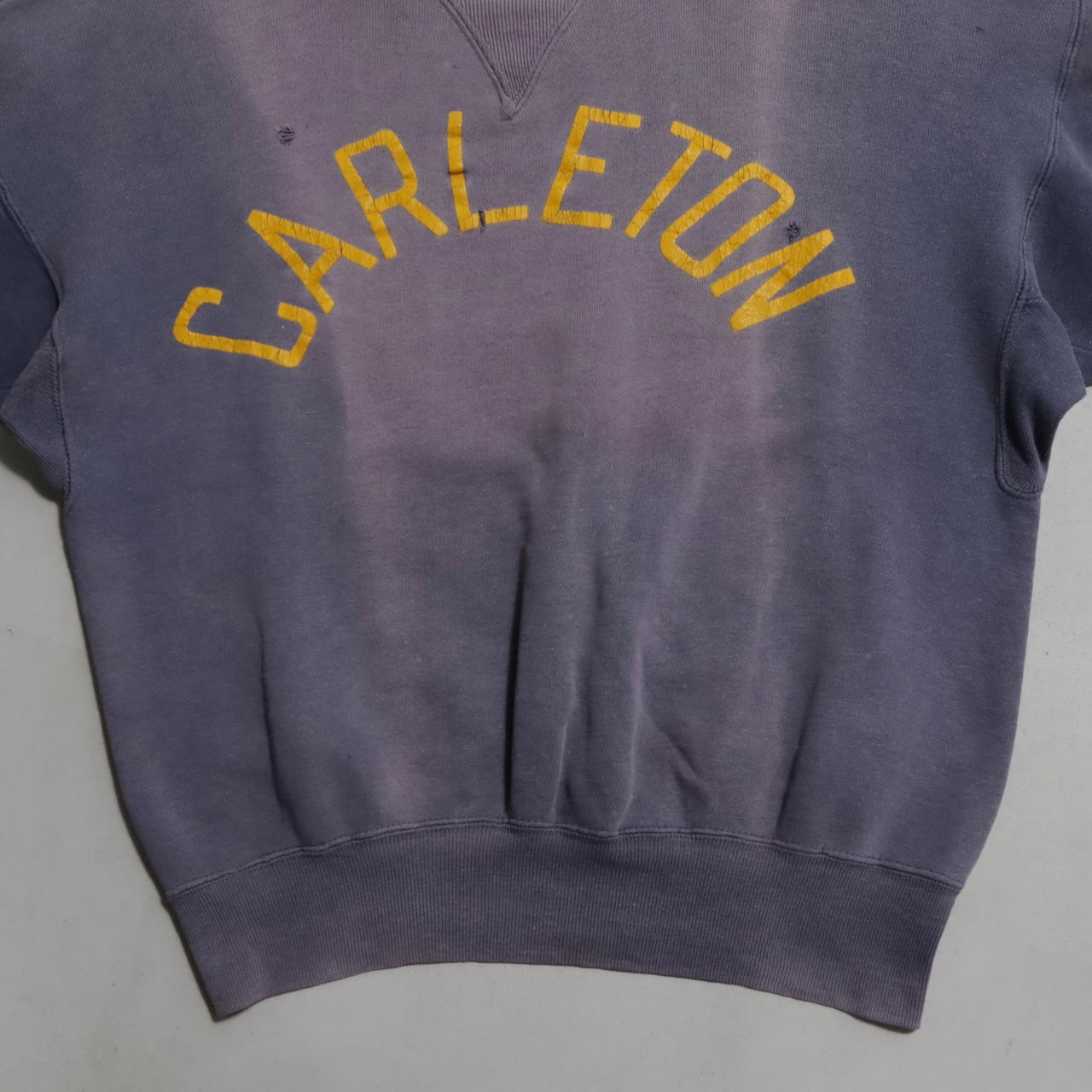 DUXBAK S/V 2-TONE SWEAT SHIRT (SUPER FADE/BIG SIZE/GOOD CONDITION)