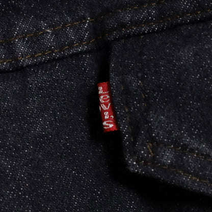 LEVI'S 70608-0259 BLACK DENIM BOA RANCH JACKET (SIZE 46R/GOOD CONDITION)