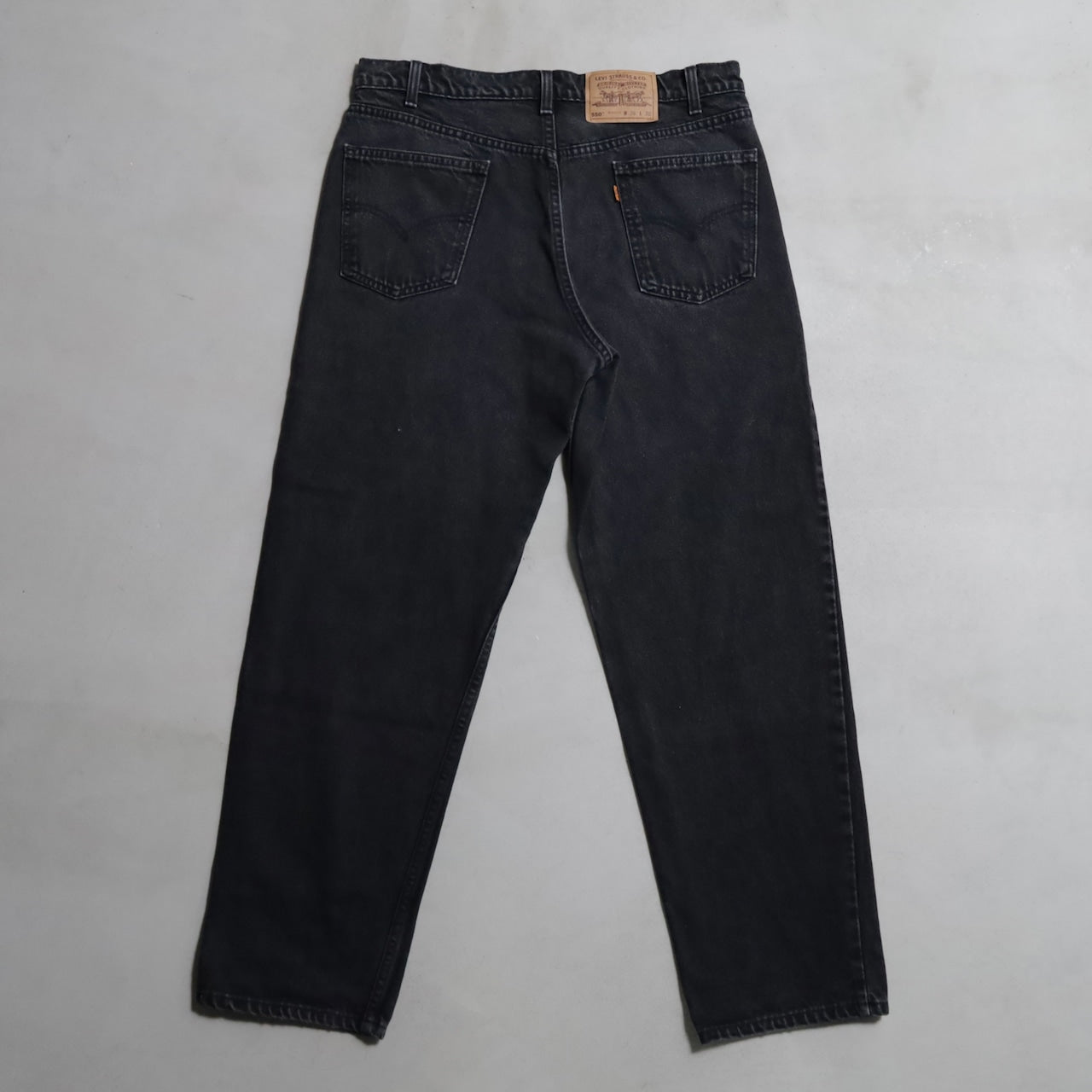 LEVI’S 550 BLACK DENIM PANTS (W36L30/GOOD CONDITION)