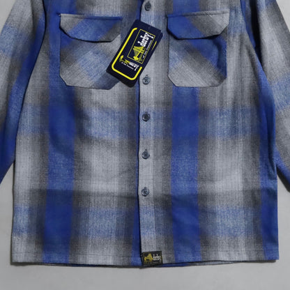 DEAD STOCK DERBY OF SAN FRANCISCO BLUE FLANNEL SHIRT (XSMALL)