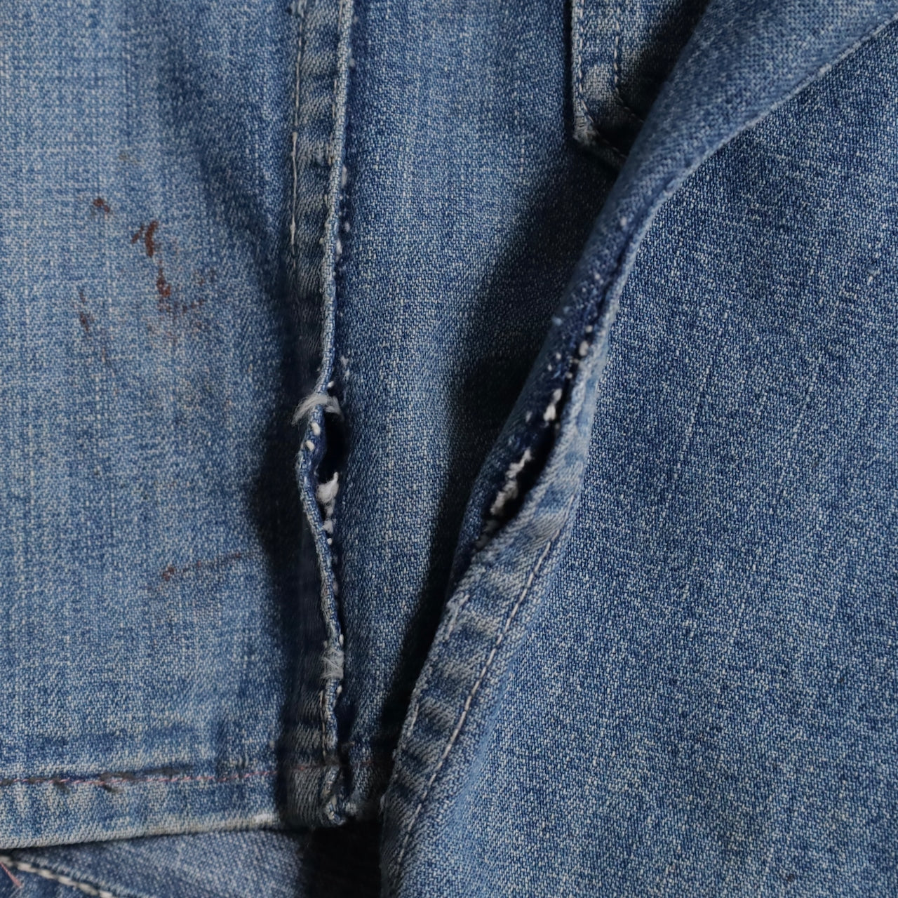 WW2 STANDARD OVERALL DENIM COVERALL (BIG SIZE/4-POCKET/GOOD USED CONDITION)