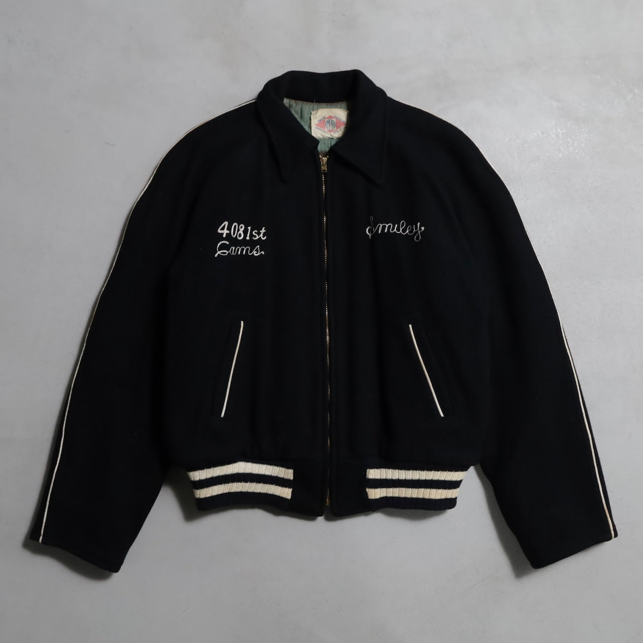 U.S.AIR FORCE STRATEGIC AIR COMMAND BLACK WOOL JACKET (EMPIRE BODY/GOOD CONDITION)