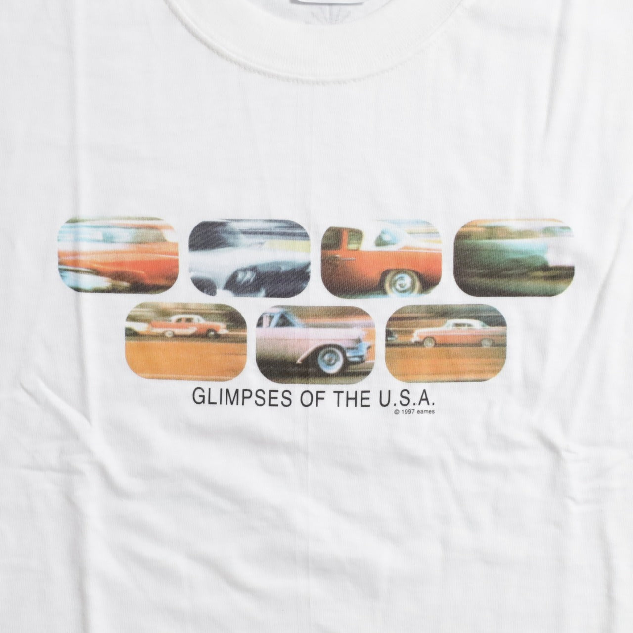 DEAD STOCK EAMES OFFICE "GLIMPSES OF THE U.S.A." T-SHIRT (XLARGE)