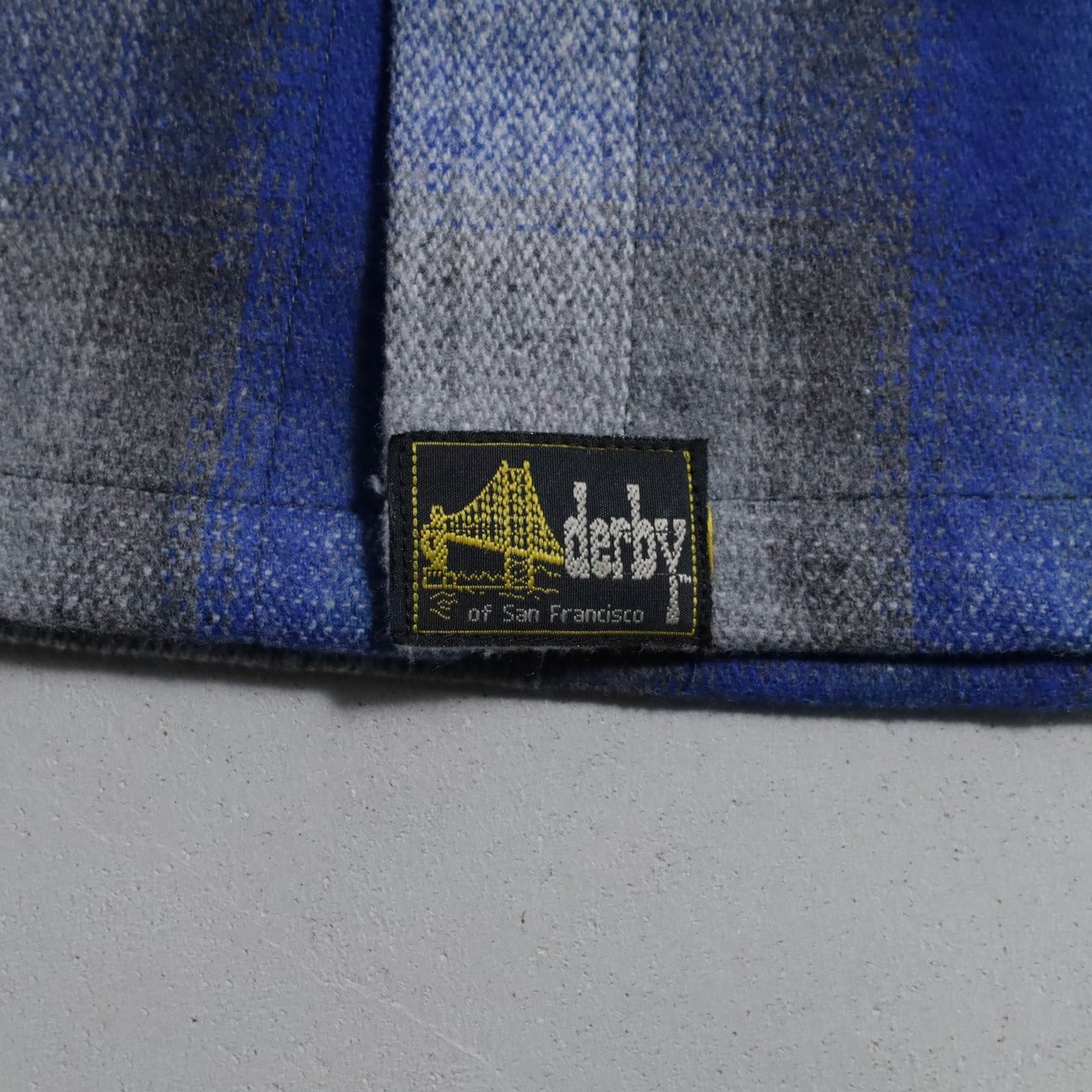 DEAD STOCK DERBY OF SAN FRANCISCO BLUE FLANNEL SHIRT (XSMALL)