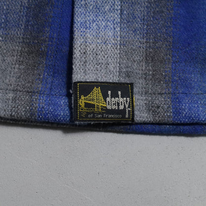 DEAD STOCK DERBY OF SAN FRANCISCO BLUE FLANNEL SHIRT (XSMALL)
