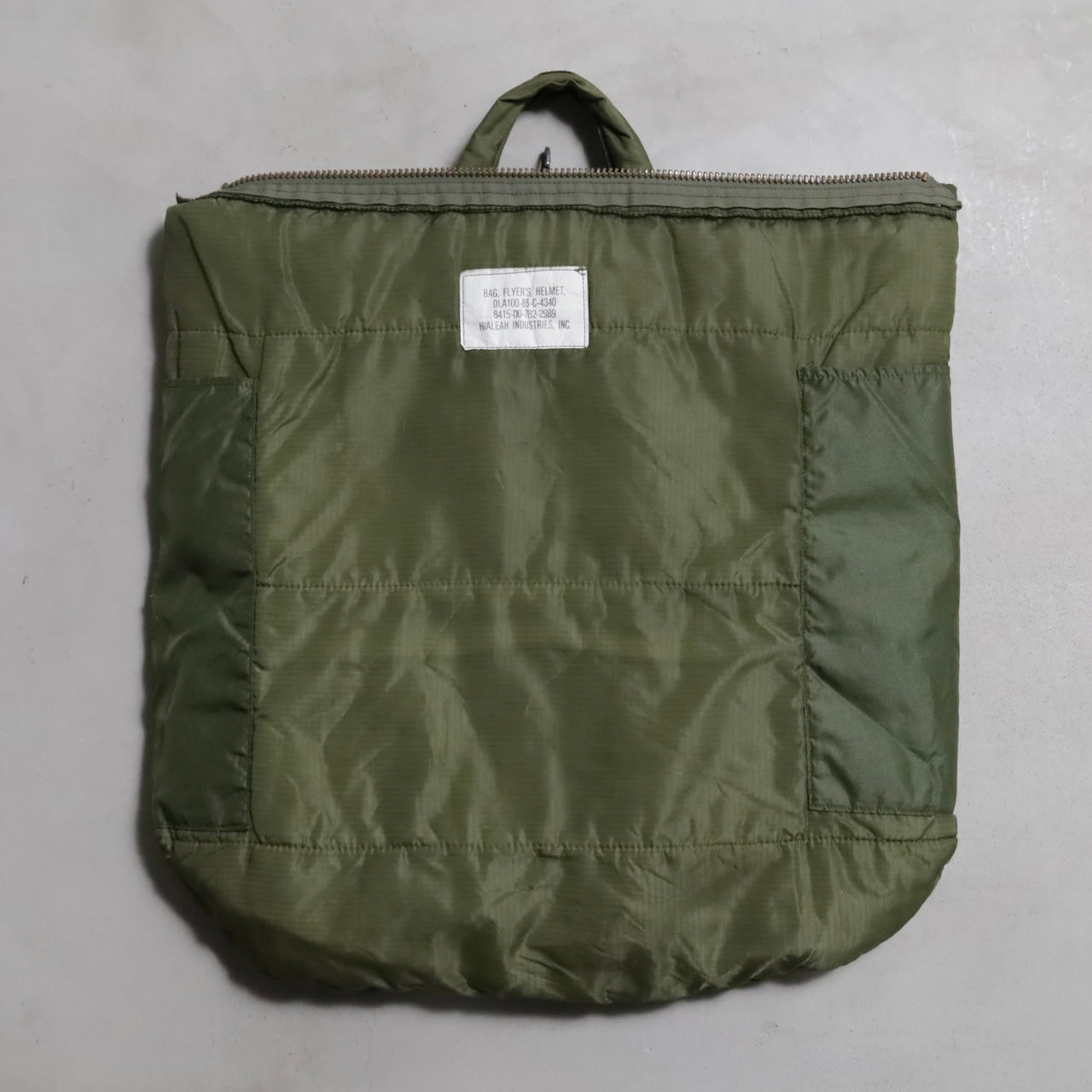U.S.MILITARY HELMET BAG (WITH PATCH&STENCIL/GOOD CONDITION)