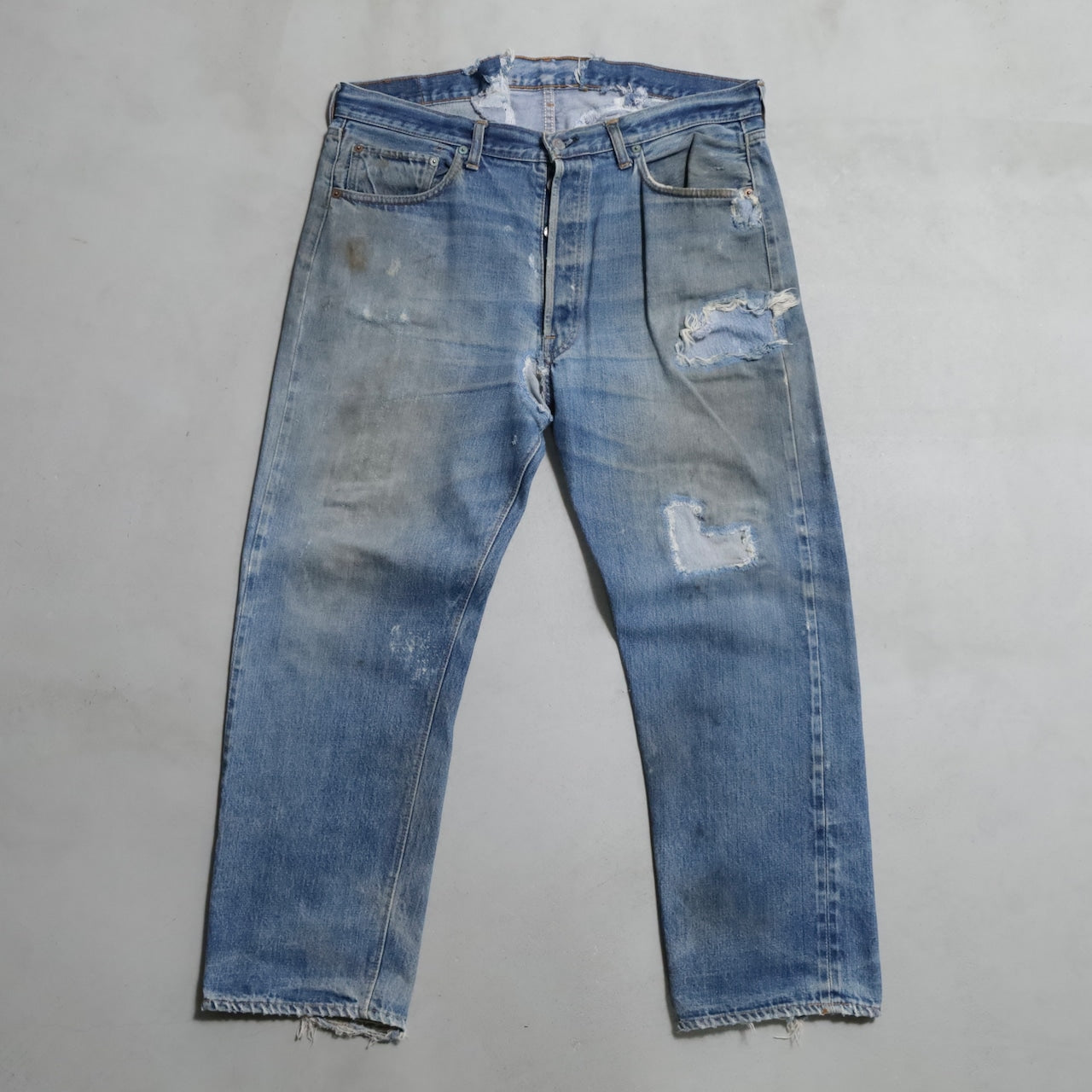 LEVI’S 501 66SS DENIM PANTS (W38L30/GOOD DAMAGE&REPAIR)
