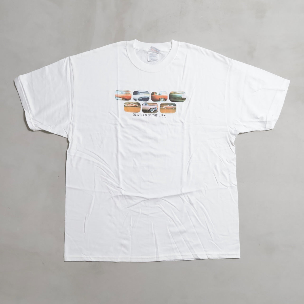 DEAD STOCK EAMES OFFICE "GLIMPSES OF THE U.S.A." T-SHIRT (XLARGE)