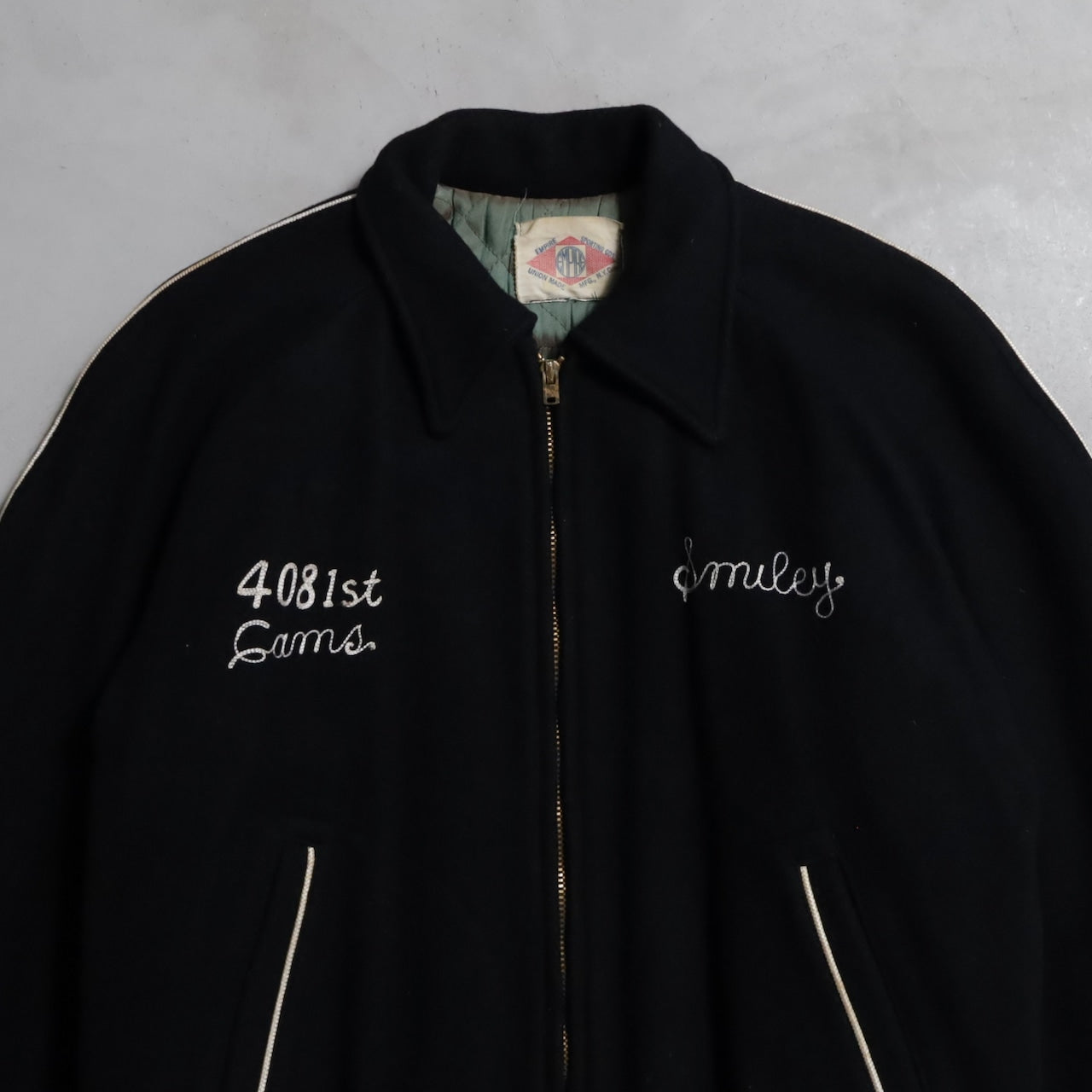 U.S.AIR FORCE STRATEGIC AIR COMMAND BLACK WOOL JACKET (EMPIRE BODY/GOOD CONDITION)