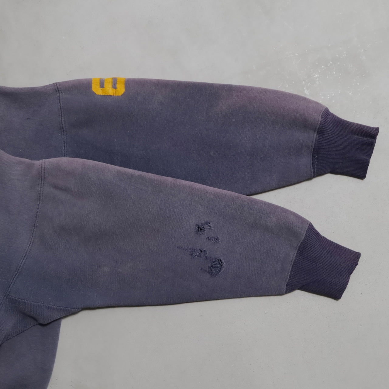 DUXBAK S/V 2-TONE SWEAT SHIRT (SUPER FADE/BIG SIZE/GOOD CONDITION)