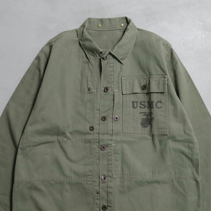 WWII USMC P-44 HBT UTILITY JACKET (TWO-TONE/VERY GOOD CONDITION)