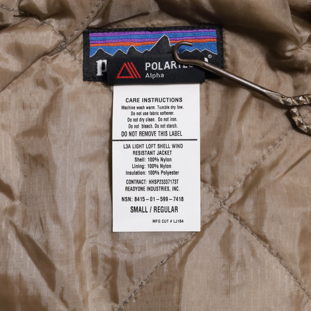 DEAD STOCK PATAGONIA MARS L3A LIGHT LOFT SHELL WIND RESISTANT JACKET (SMALL/REGULAR)