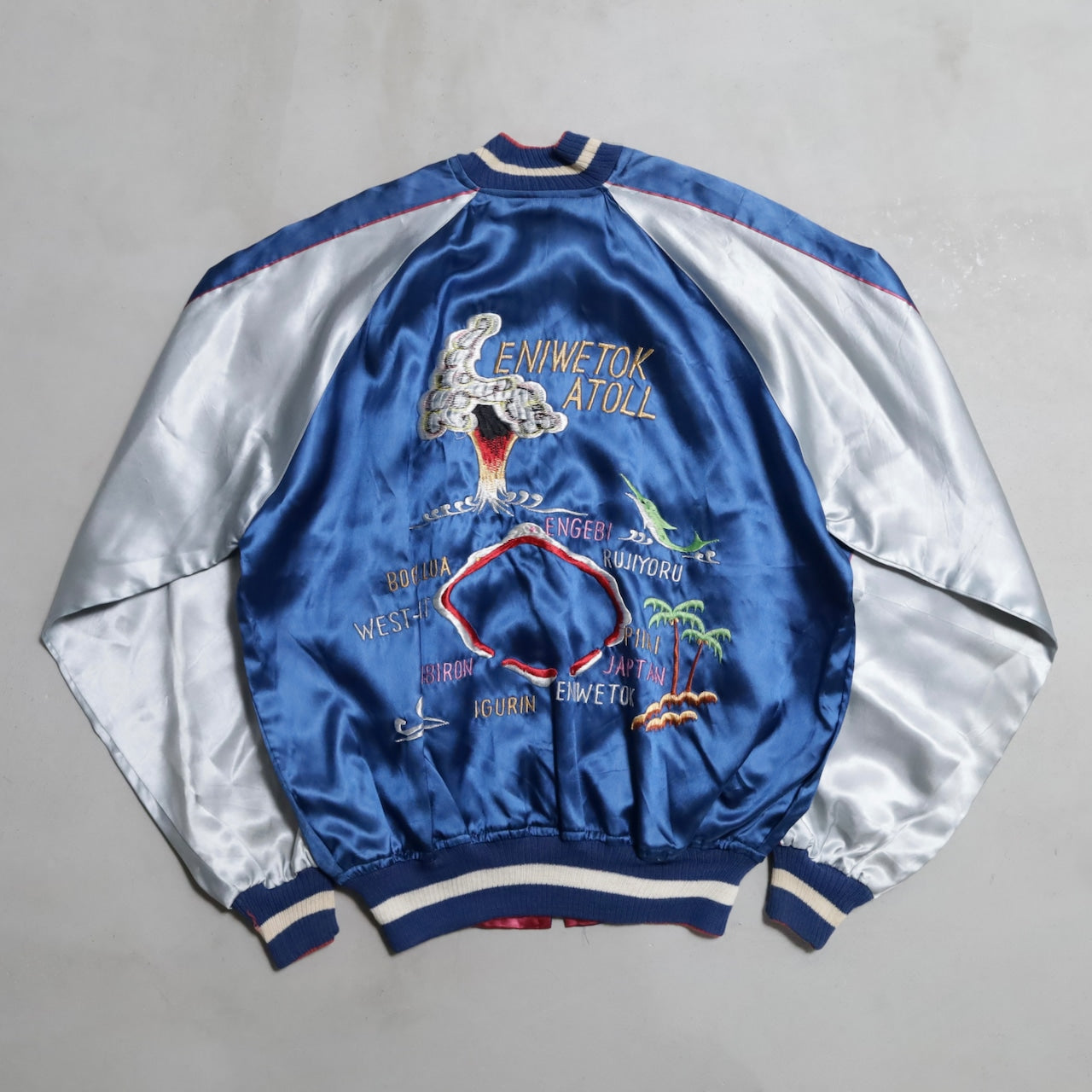 DEAD STOCK ENIWETOK ATOLL SOUVENIR JACKET (1950's/LARGE)