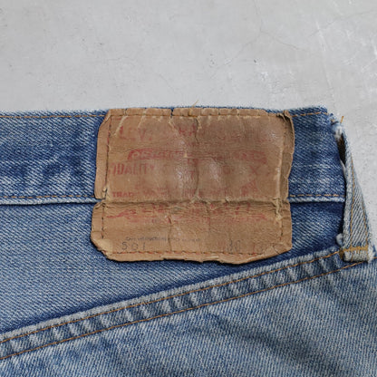 LEVI’S 501 66SS DENIM PANTS (W38L30/GOOD DAMAGE&REPAIR)