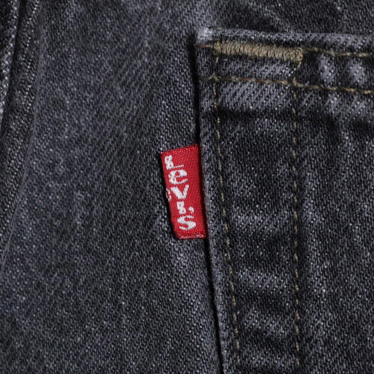 LEVI'S 501-0658 BLACK DENIM PANTS (W34L32/GOOD CONDITION)