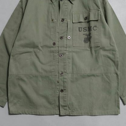 WWII USMC P-44 HBT UTILITY JACKET (TWO-TONE/VERY GOOD CONDITION)