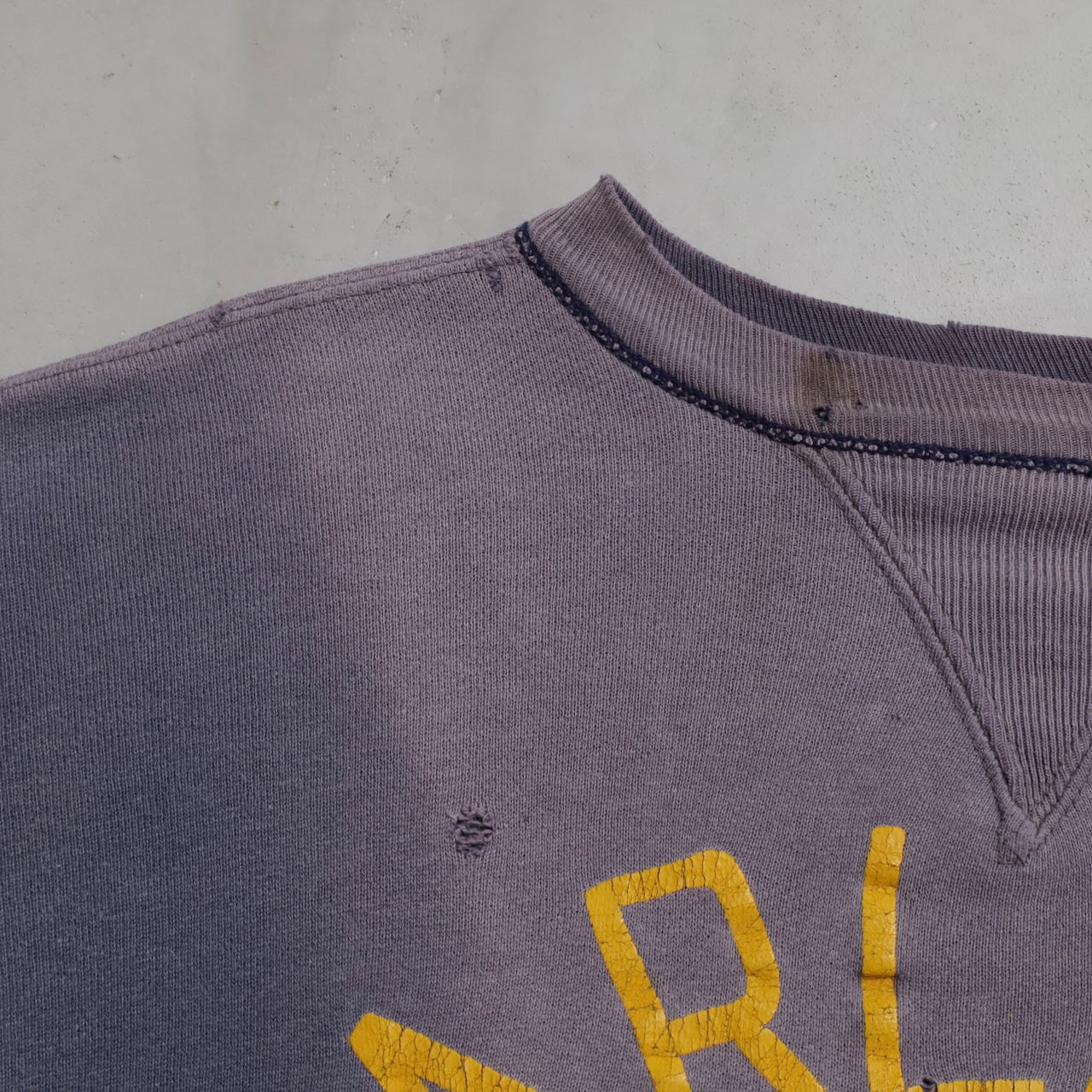DUXBAK S/V 2-TONE SWEAT SHIRT (SUPER FADE/BIG SIZE/GOOD CONDITION)