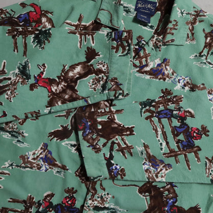 NICK&NORA WESTERN PATTERN PAJAMAS (XLARGE/VERY GOOD CONDITION)