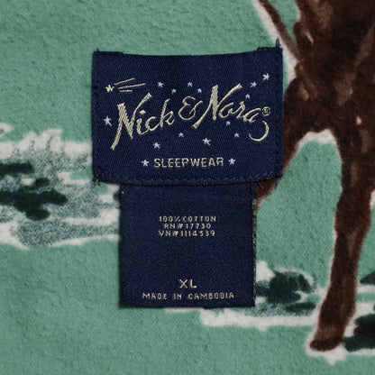 NICK&NORA WESTERN PATTERN PAJAMAS (XLARGE/VERY GOOD CONDITION)