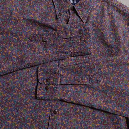 GAP PAISLEY PATTERN B.D. SHIRT (MEDIUM/GOOD CONDITION)