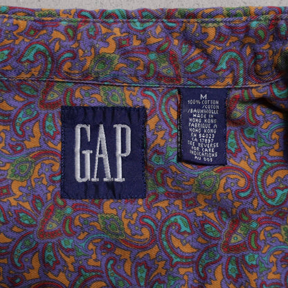 GAP PAISLEY PATTERN B.D. SHIRT (MEDIUM/GOOD CONDITION)