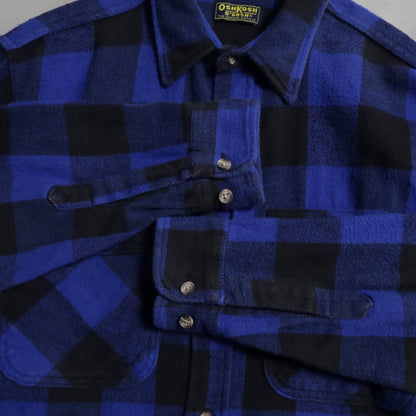 OSHKOSH PLAID HEAVY FLANNEL SHIRT (LARGE/GOOD CONDITION)