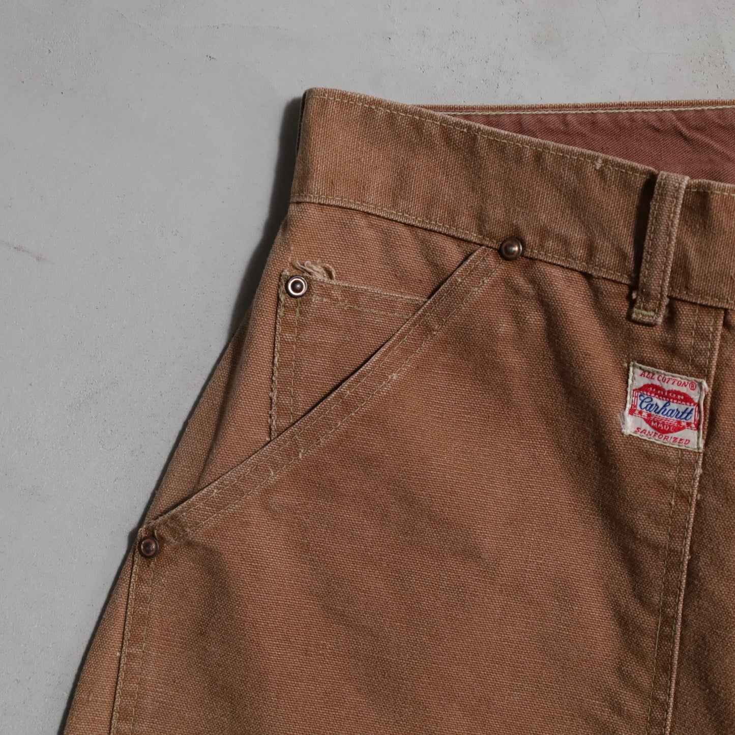 CARHARTT DOUBLE KNEE BROWN DUCK PAINTER PANTS (SPECIAL/GOOD CONDITION)