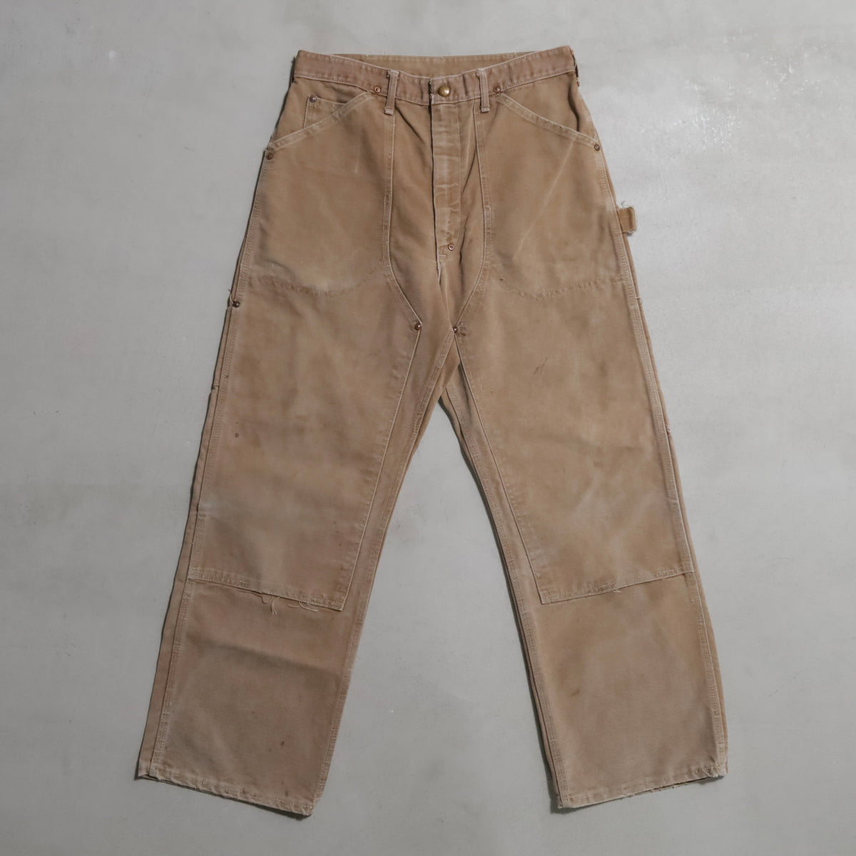 CARHARTT DOUBLE KNEE BROWN DUCK PAINTER PANTS (GOOD CONDITION)