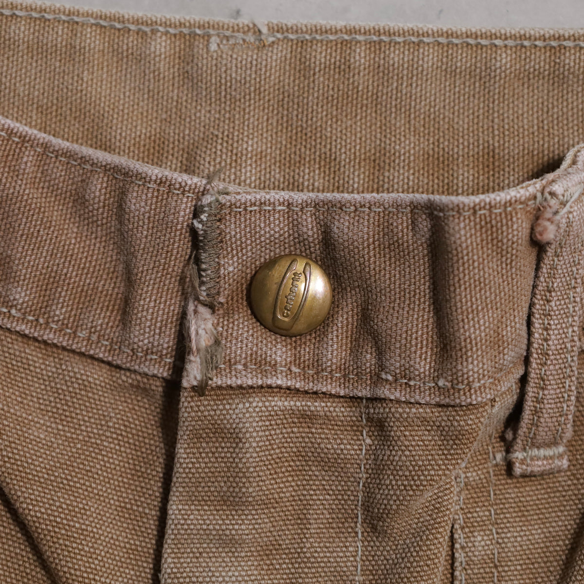CARHARTT DOUBLE KNEE BROWN DUCK PAINTER PANTS (GOOD CONDITION)