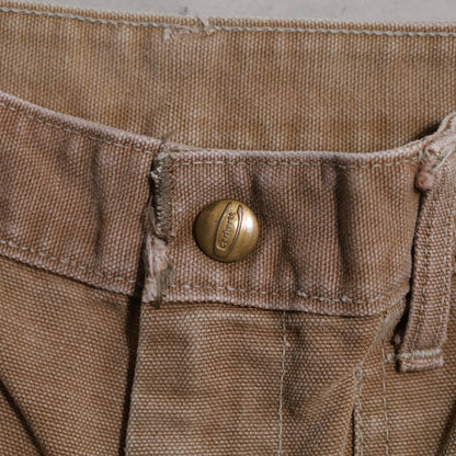 CARHARTT DOUBLE KNEE BROWN DUCK PAINTER PANTS (GOOD CONDITION)