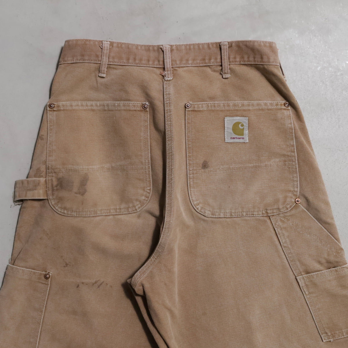 CARHARTT DOUBLE KNEE BROWN DUCK PAINTER PANTS (GOOD CONDITION)