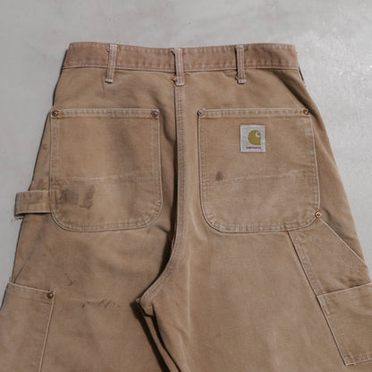 CARHARTT DOUBLE KNEE BROWN DUCK PAINTER PANTS (GOOD CONDITION)