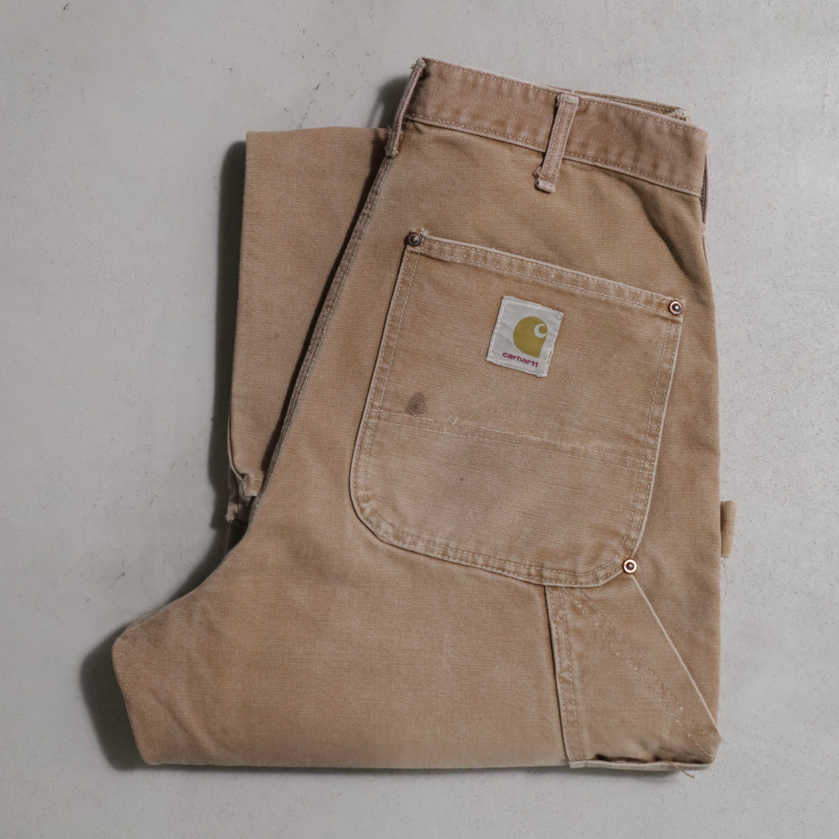 CARHARTT DOUBLE KNEE BROWN DUCK PAINTER PANTS (GOOD CONDITION)