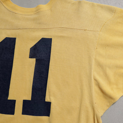 CHAMPION "WEST VIRGINIA" FOOTBALL T-SHIRT (XLARGE/GOOD USED CONDITION)