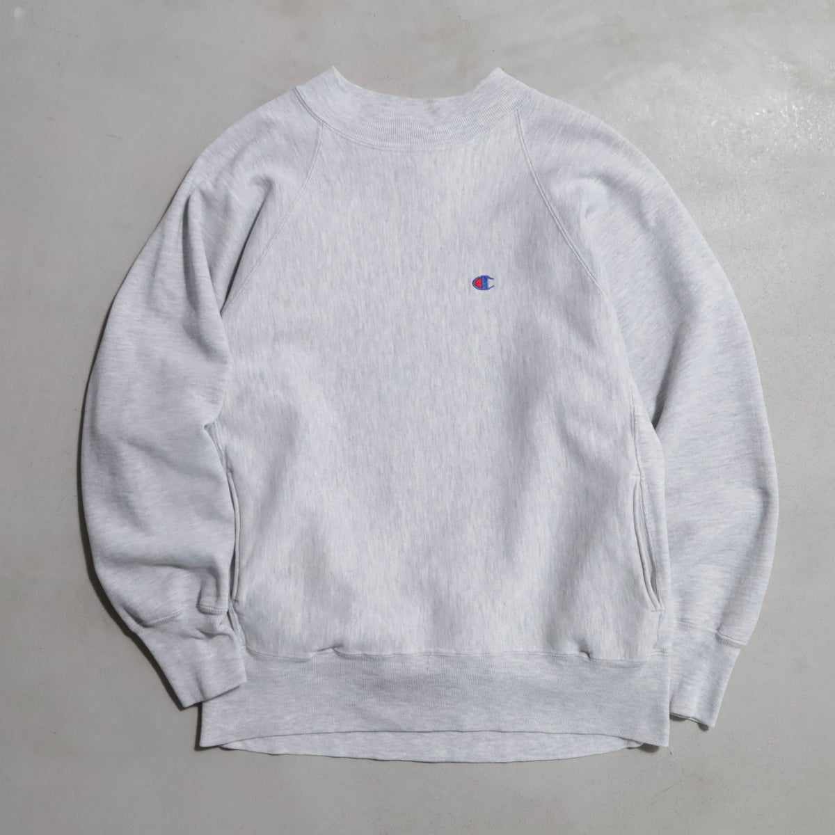 CHAMPION MOCK-NECK REVERSE WEAVE SWEAT SHIRT (LARGE/GOOD CONDITION)