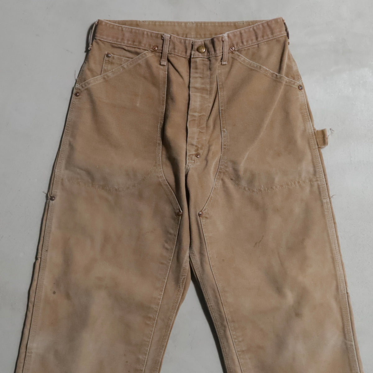 CARHARTT DOUBLE KNEE BROWN DUCK PAINTER PANTS (GOOD CONDITION)