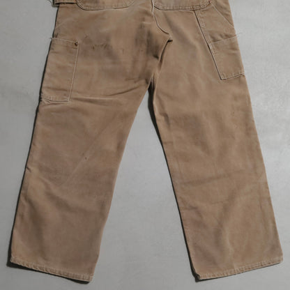 CARHARTT DOUBLE KNEE BROWN DUCK PAINTER PANTS (GOOD CONDITION)