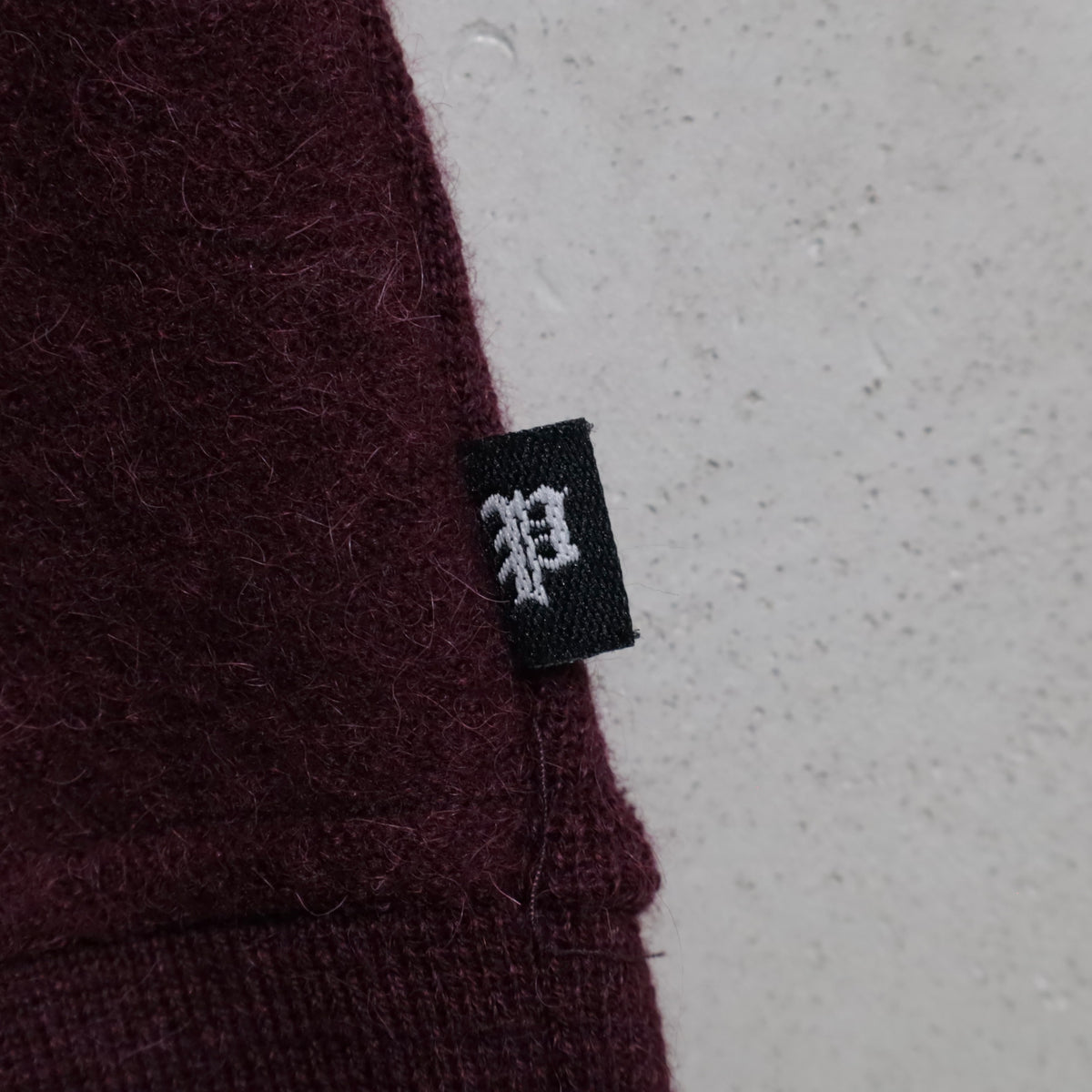 POLO BY RALPH LAUREN WOOL×ALPACA TWO-TONE SWEATER (GOOD DETAIL/LARGE/GOOD CONDITION)