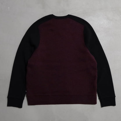 POLO BY RALPH LAUREN WOOL×ALPACA TWO-TONE SWEATER (GOOD DETAIL/LARGE/GOOD CONDITION)