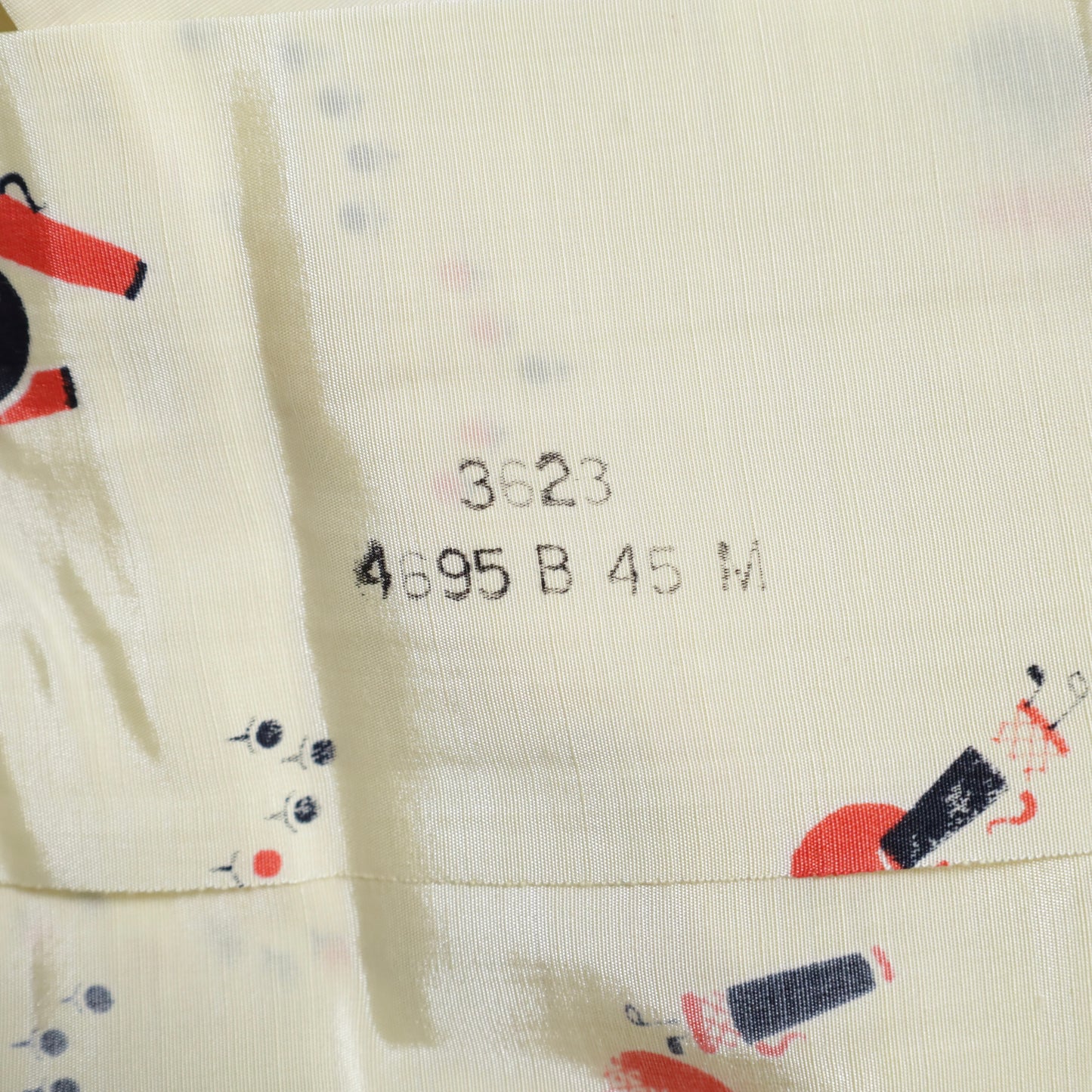 DEAD STOCK B.V.D. ATOMIC PATTERN S/S BOX SHIRT (MEDIUM)