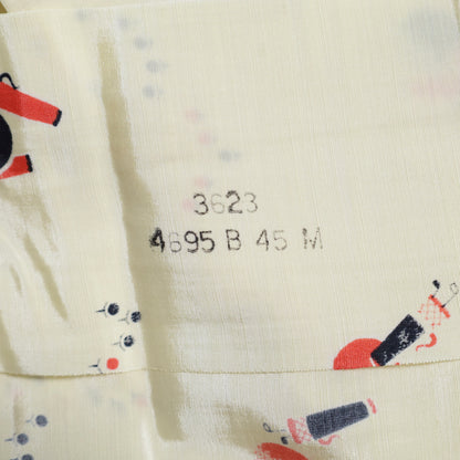 DEAD STOCK B.V.D. ATOMIC PATTERN S/S BOX SHIRT (MEDIUM)